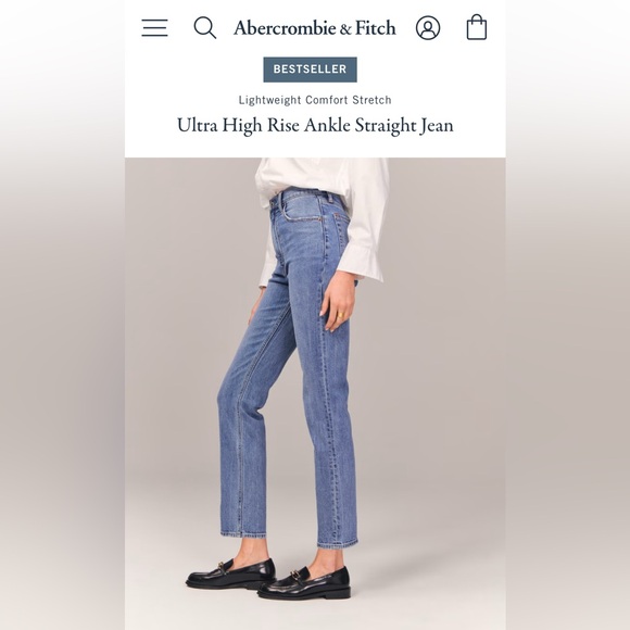 Abercrombie & Fitch Denim - Abercrombie & Fitch Ankle Straight Ultra High Rise Jeans size 29 / 8